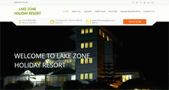 Desktop Screenshot of lakezoneholidayresort.in